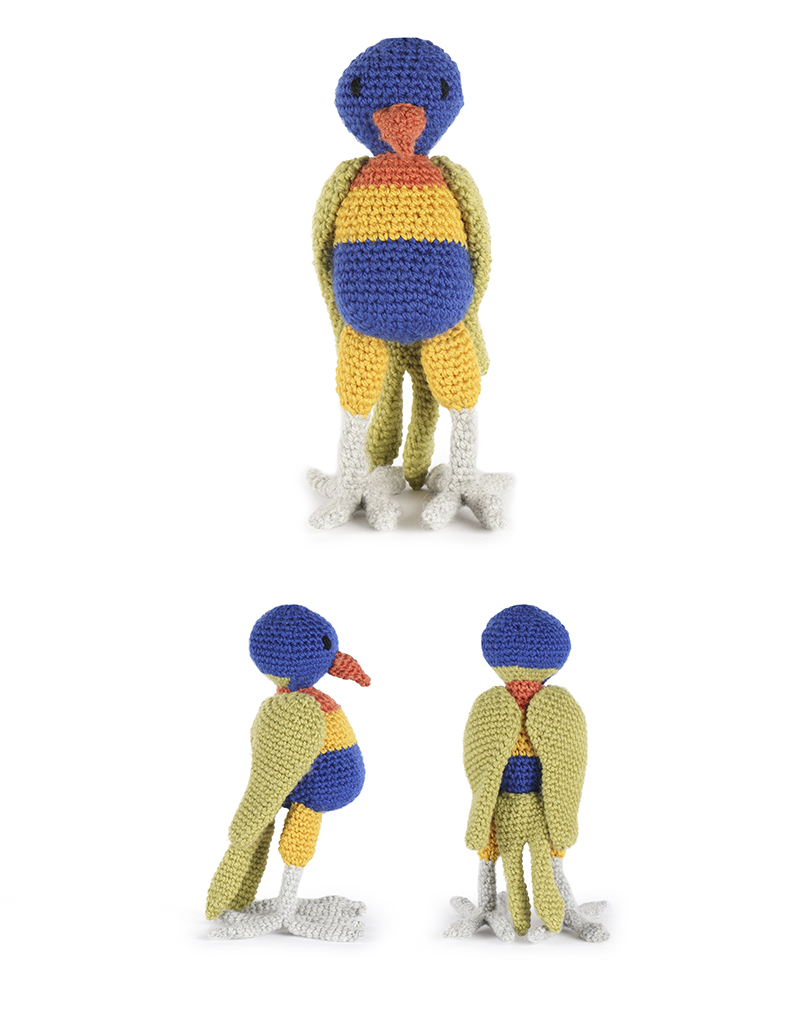 toft ed's animal zara the lorikeet amigurumi crochet